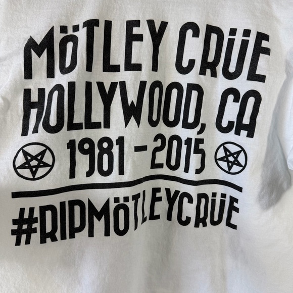 Motley Crue The Final Tour Caricature T Shirt Size Large - Picture 4 of 6